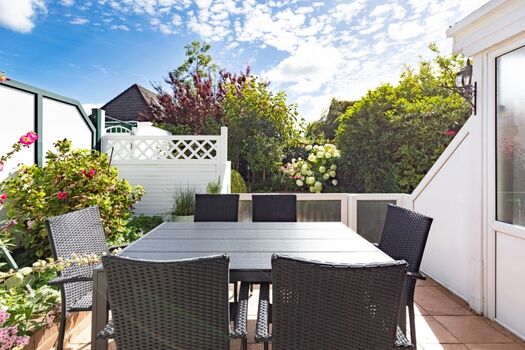 Sandloper - Kleine Terrasse, perfekt für laue Sommerabende