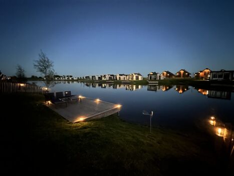 Aussenbereich mit Solar  Beleuchtungen 