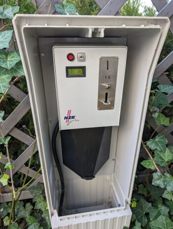 Private Wallbox, Abrechnung über Münzzähler