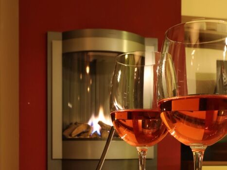 Gemütliche Stunden am Kamin...