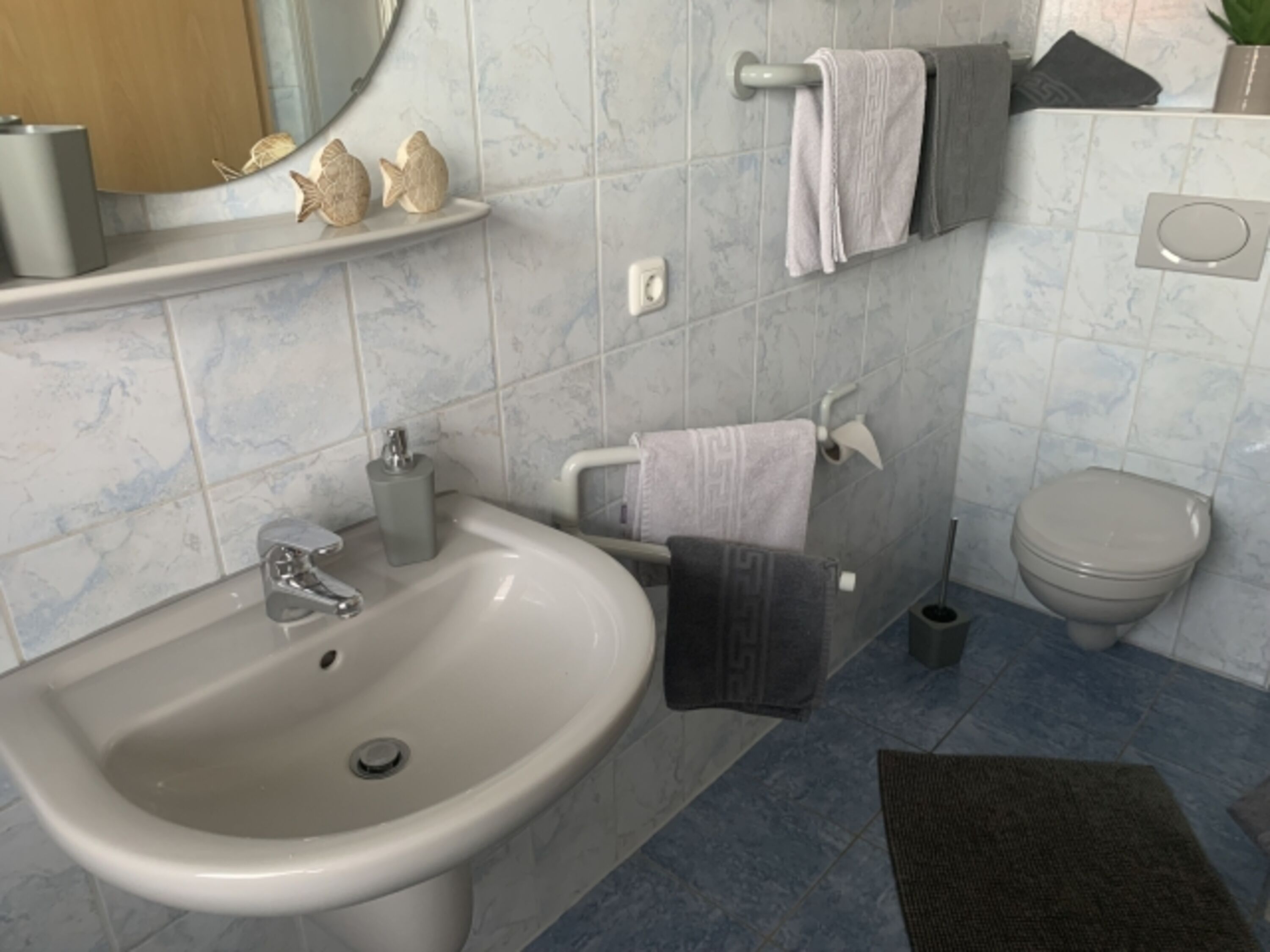 Das Badezimmer von Bude 6.