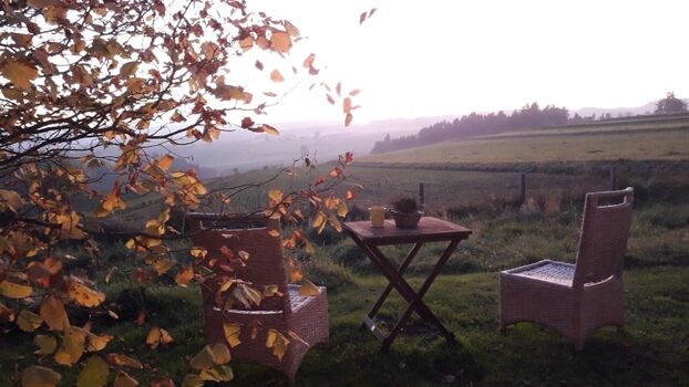 Ende Oktober im Ferienhaus Plessberg