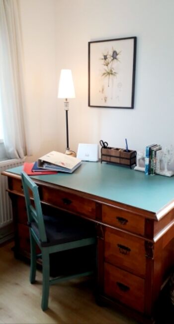 Der große Schreibtisch, Glasfaserinternet!