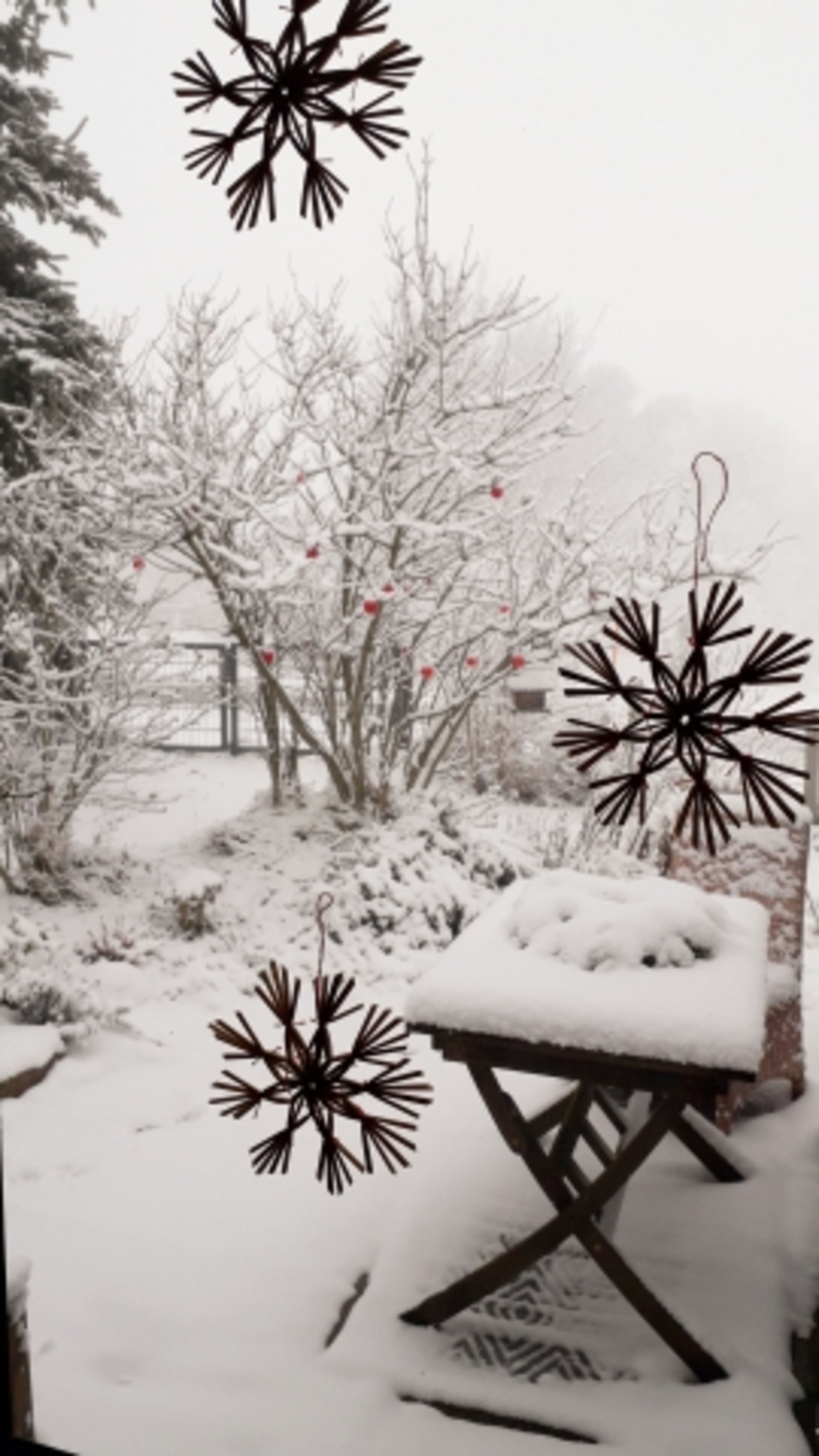 Blick aus der Haustüre im Dezember 