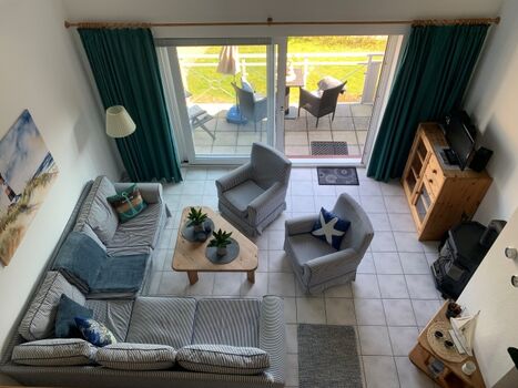 Der große Wohnbereich.