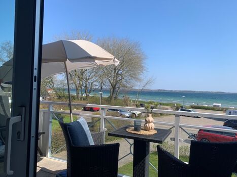 Blick vom Balkon auf die Ostsee!