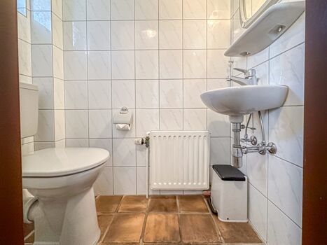 Das Gäste-WC im Eingangsbereich