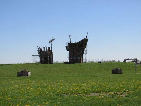 Piratenspielplatz am Strand