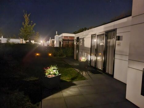 Das Ferienhaus am Abend