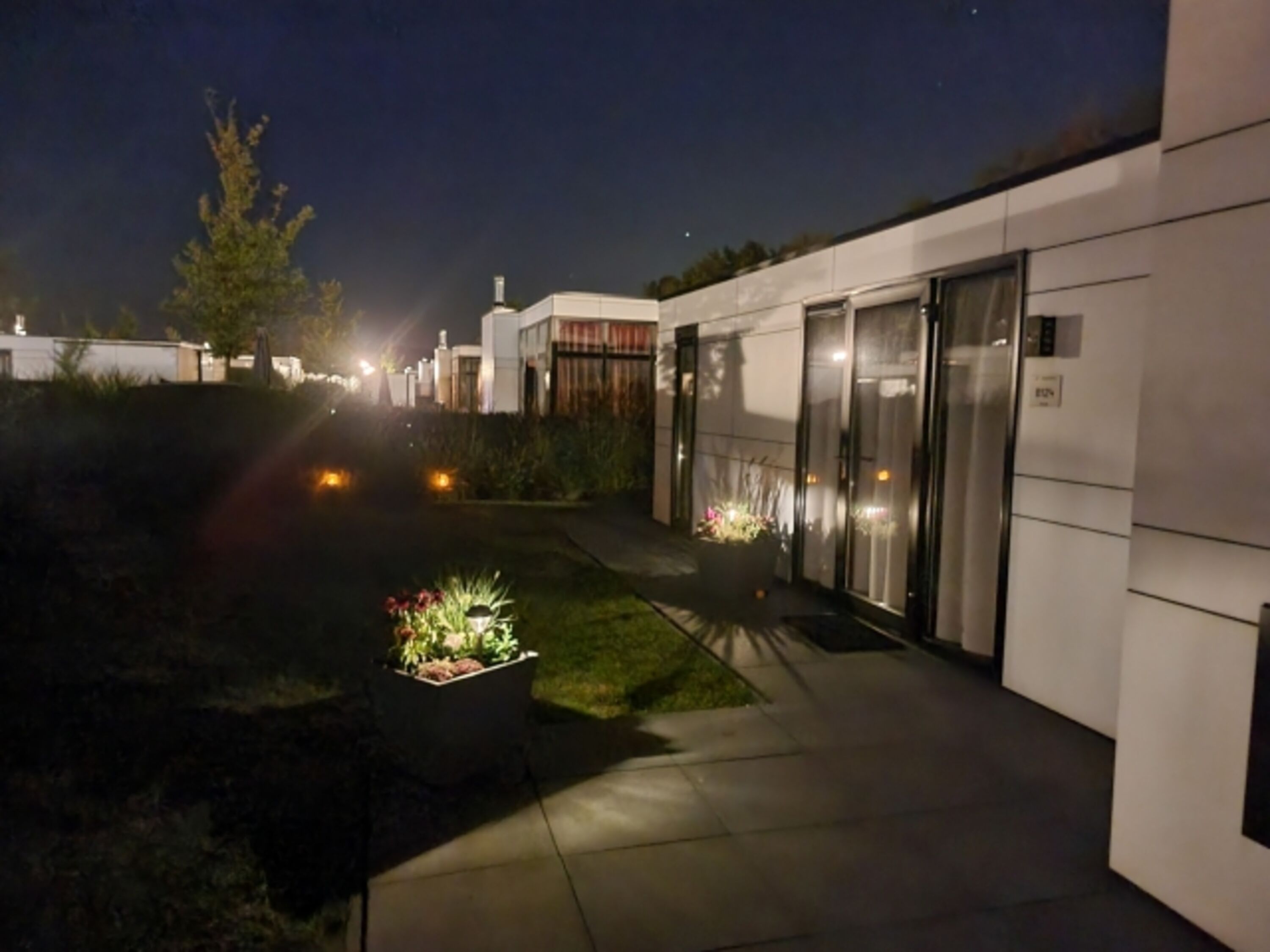 Das Ferienhaus am Abend