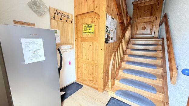 Eingangsbereich Treppenhaus zu den Fewos