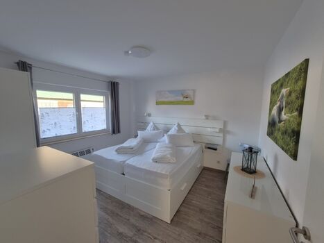 Schlafzimmer Ferienhaus Helmsand 3 Friedrichskoog Nordsee