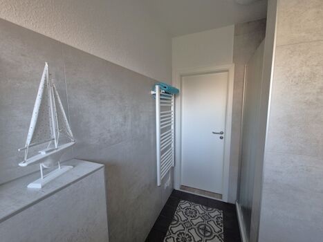 Handtuchheizung Bad Ferienhaus Helmsand 3 Friedrichskoog Nordsee