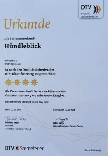 Sterneklassifizierung DTV 2024