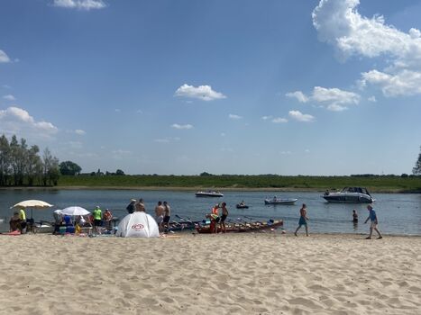 Parkeigener Sandstrand