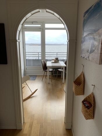 Der Eingangsbereich mit Ostseeblick.