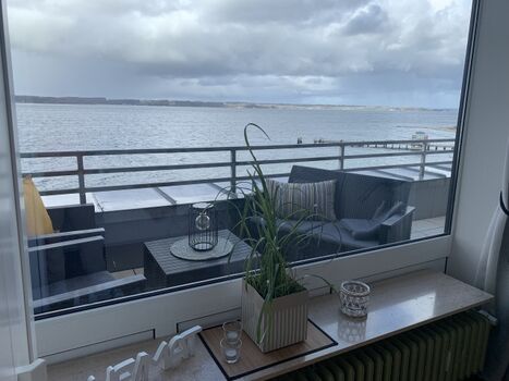 Blick auf den Balkon.