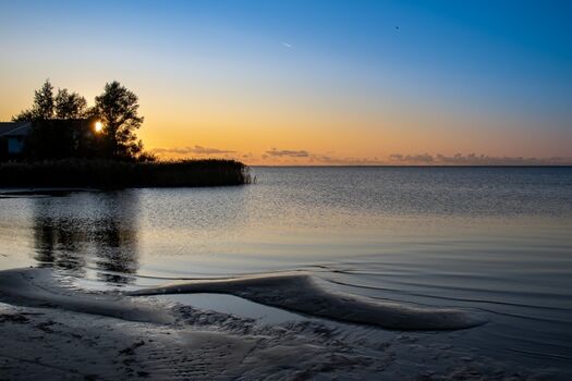 Sonnenuntergang am Makkum Beach, 3 Gehminuten vom Haus entfernt