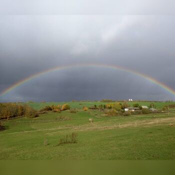 Regenbogen überm Gut Friedenthal