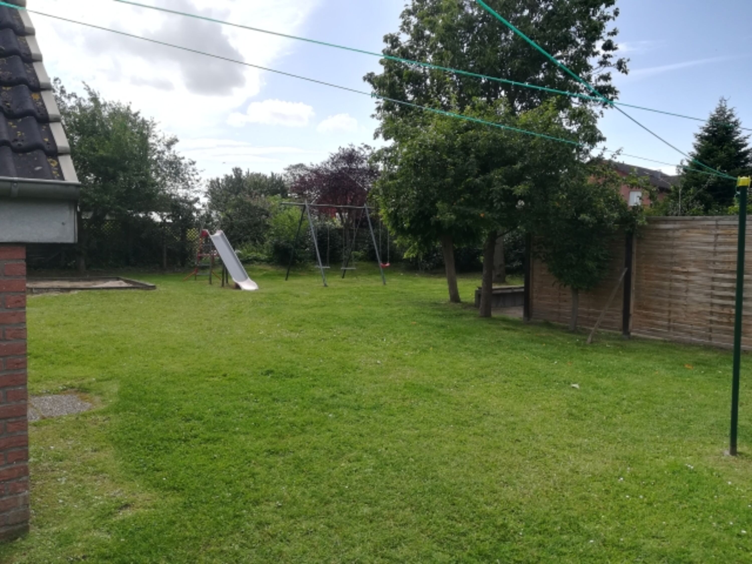 Gemeinschaftsgarten mit Wäscheleine