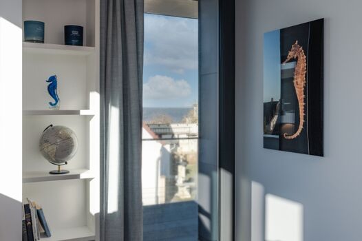 Wohnzimmer mit Meerblick