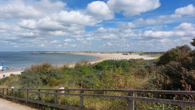 Strandabschnitt von der Düne aus