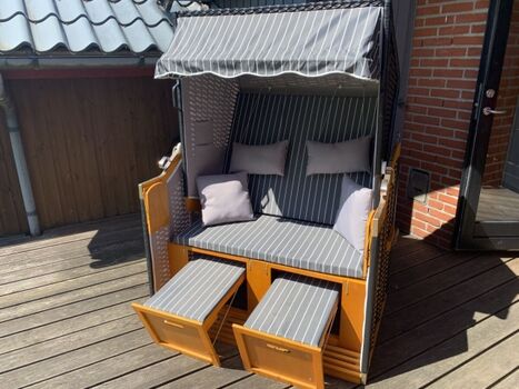 Strandkorb für sonnige Stunden