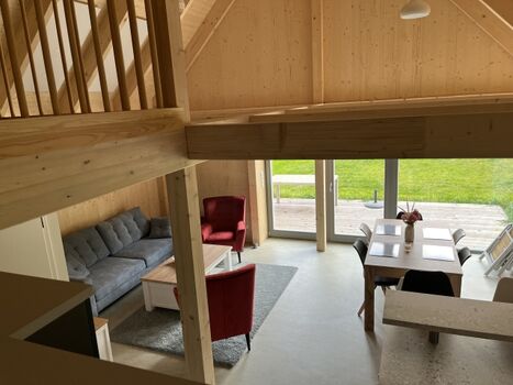 Blick auf das Wohn- Esszimmer