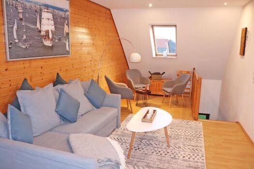 Wohnzimmer mit Schlafcouch