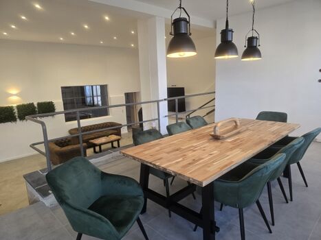 Blick auf den Ess/Wohnenbereich