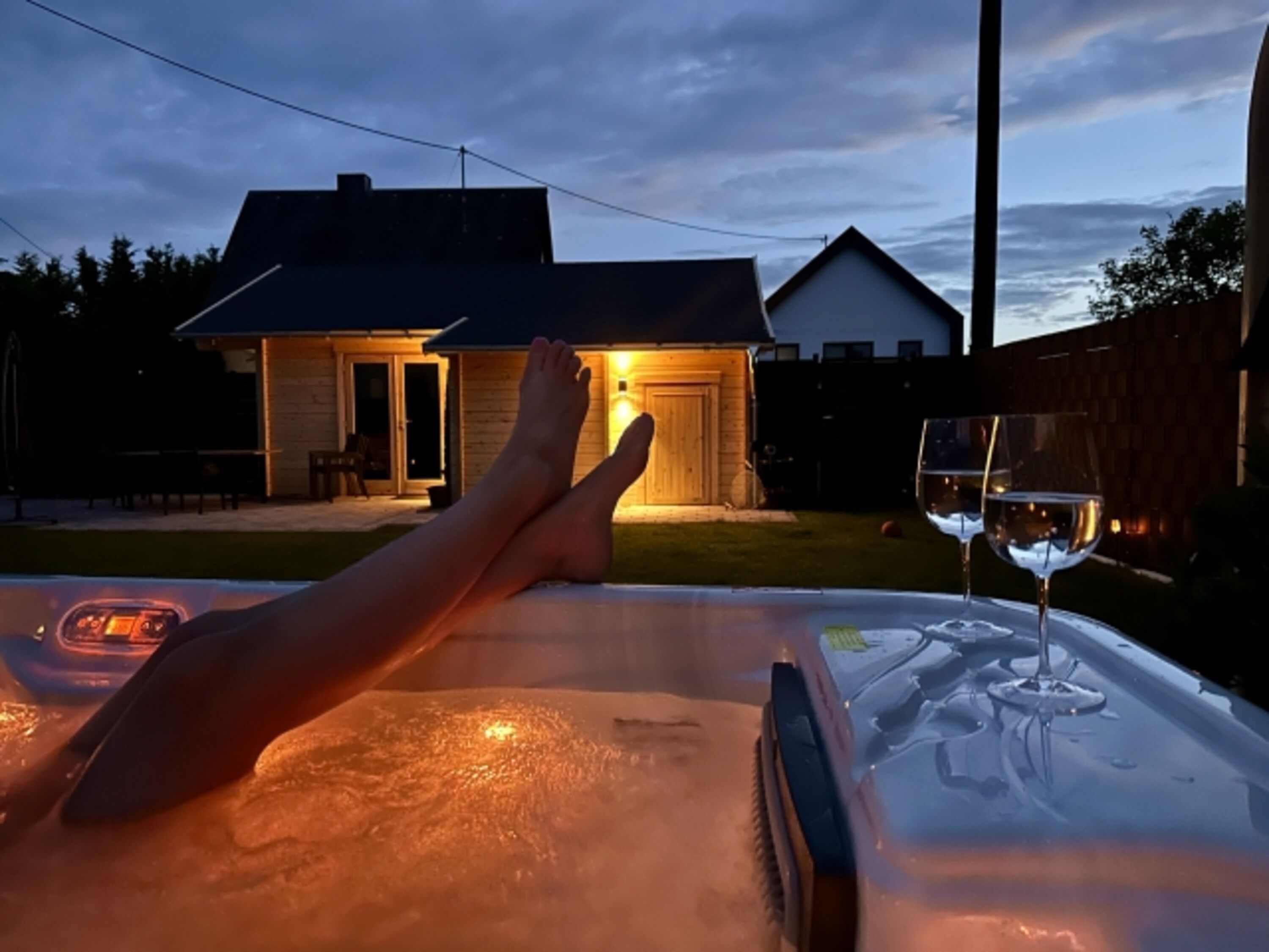 Whirlpool am Abend