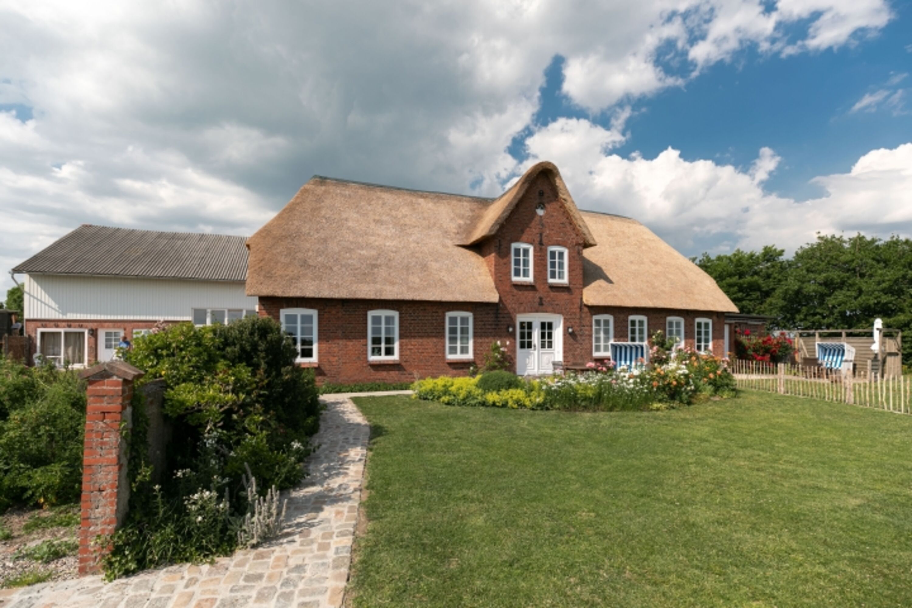 Historisches Landhaus auf dem Ferienhof Schnurrum