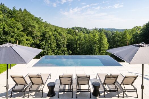 Pool mit Ausblick ins Grüne