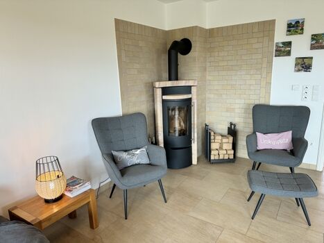 Kaminecke im  Wohnzimmer 