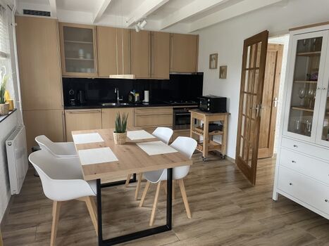 Ess und Küchenbereich im Erdgeschoss 