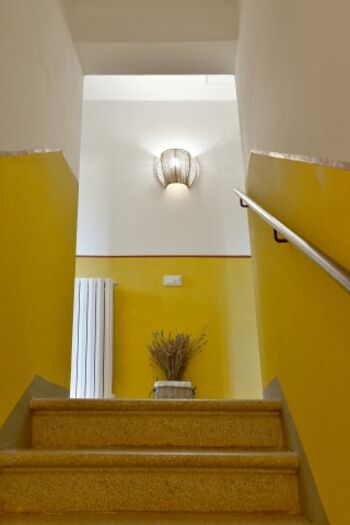 Aufgang zu den Schlafräumen