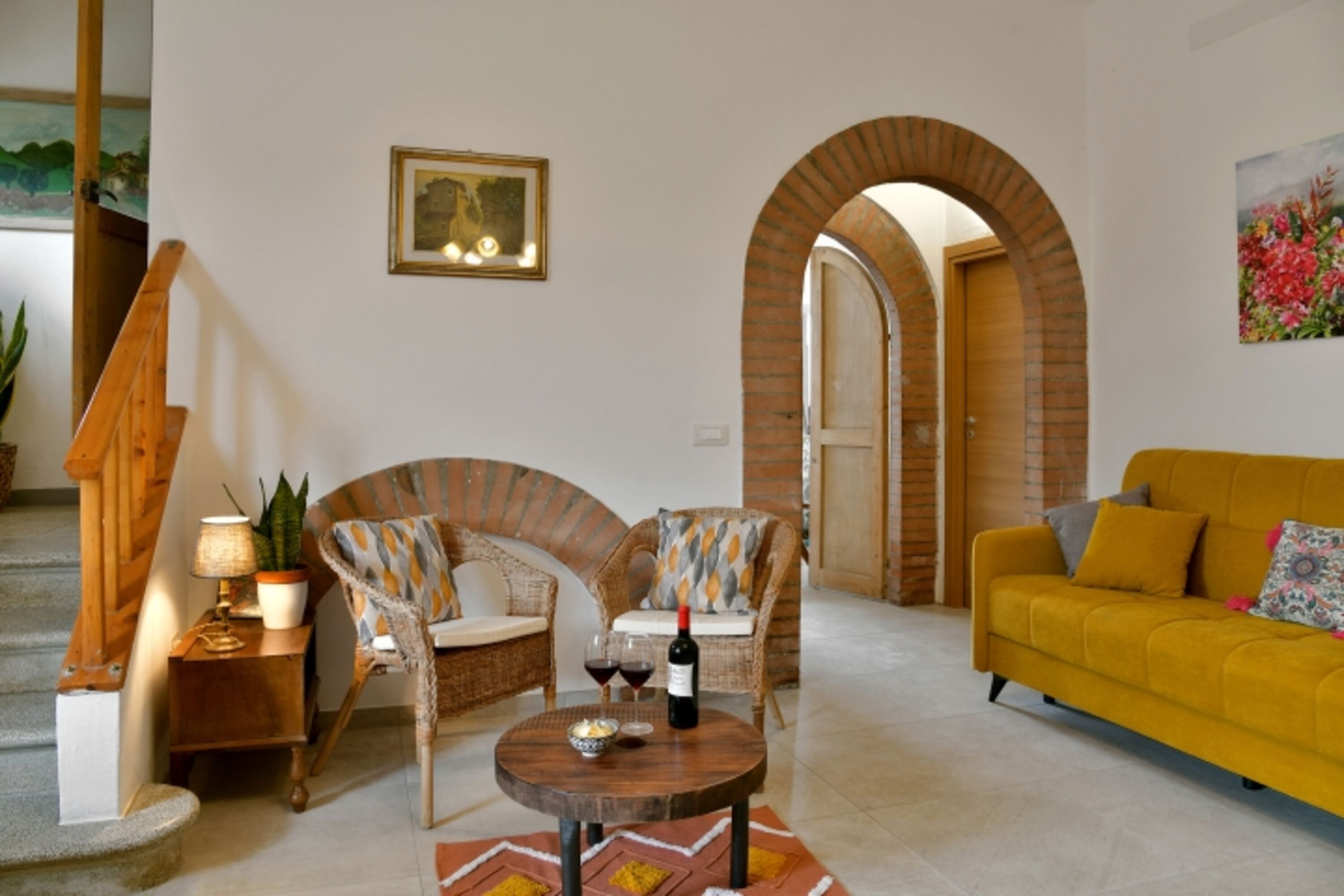 Wohnzimmer und Ausgang zum Esszimmer