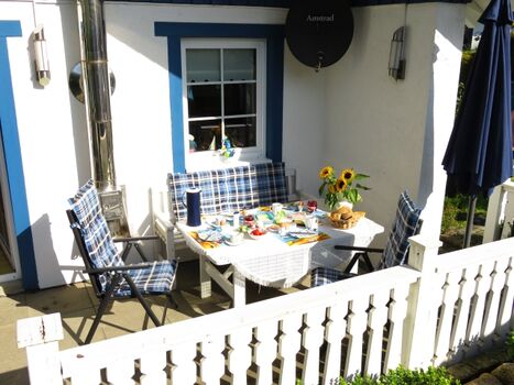 In der Sonne frühstücken