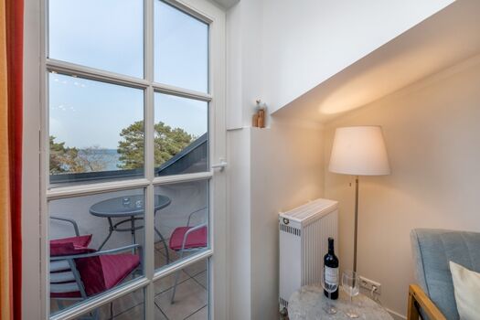 Austritt zum Balkon.