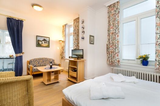 Wohnbereich mit Flat-TV