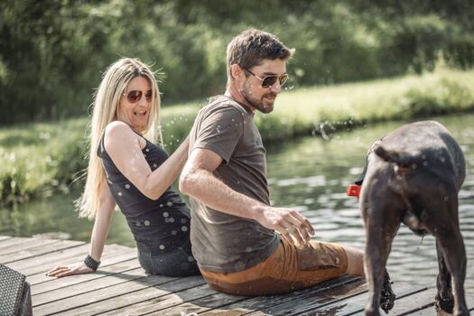 Hunde fühlen sich pudelwohl