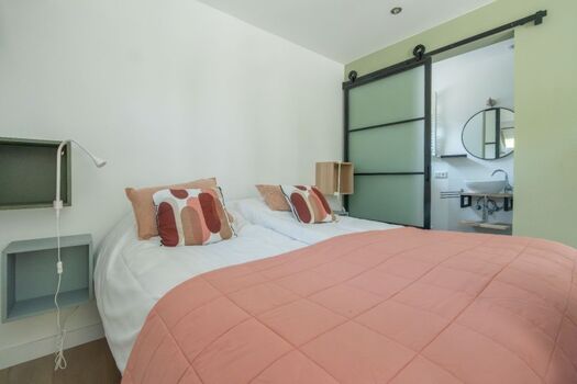 Schafteil mit Doppelboxspringbett (180x200)