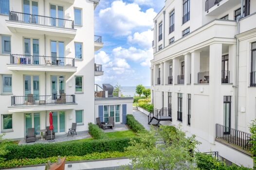 Meerblick vom Schlafzimmer aus