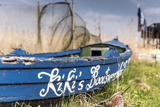 Kikis Bootsverleih am Achterwasser von Loddin