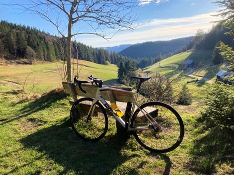 Mit dem Rennrad unterwegs