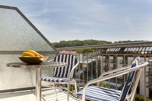 Der nach Süden ausgerichtete Balkon.