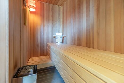 Wolken Blick: großzügige Sauna