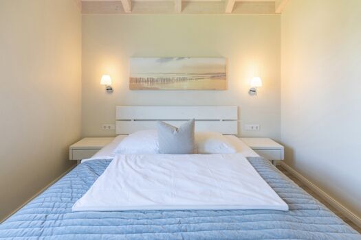 Wolken Blick: zweites Schlafzimmer mit Doppelbett