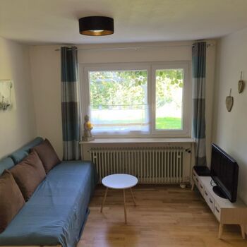 Sofa / Fernsehecke mit Blick in den Garten