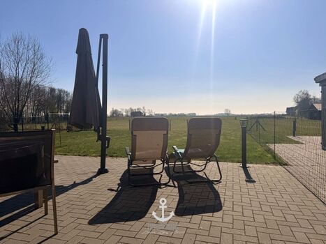 Blick ins Grüne auf der Südterrasse